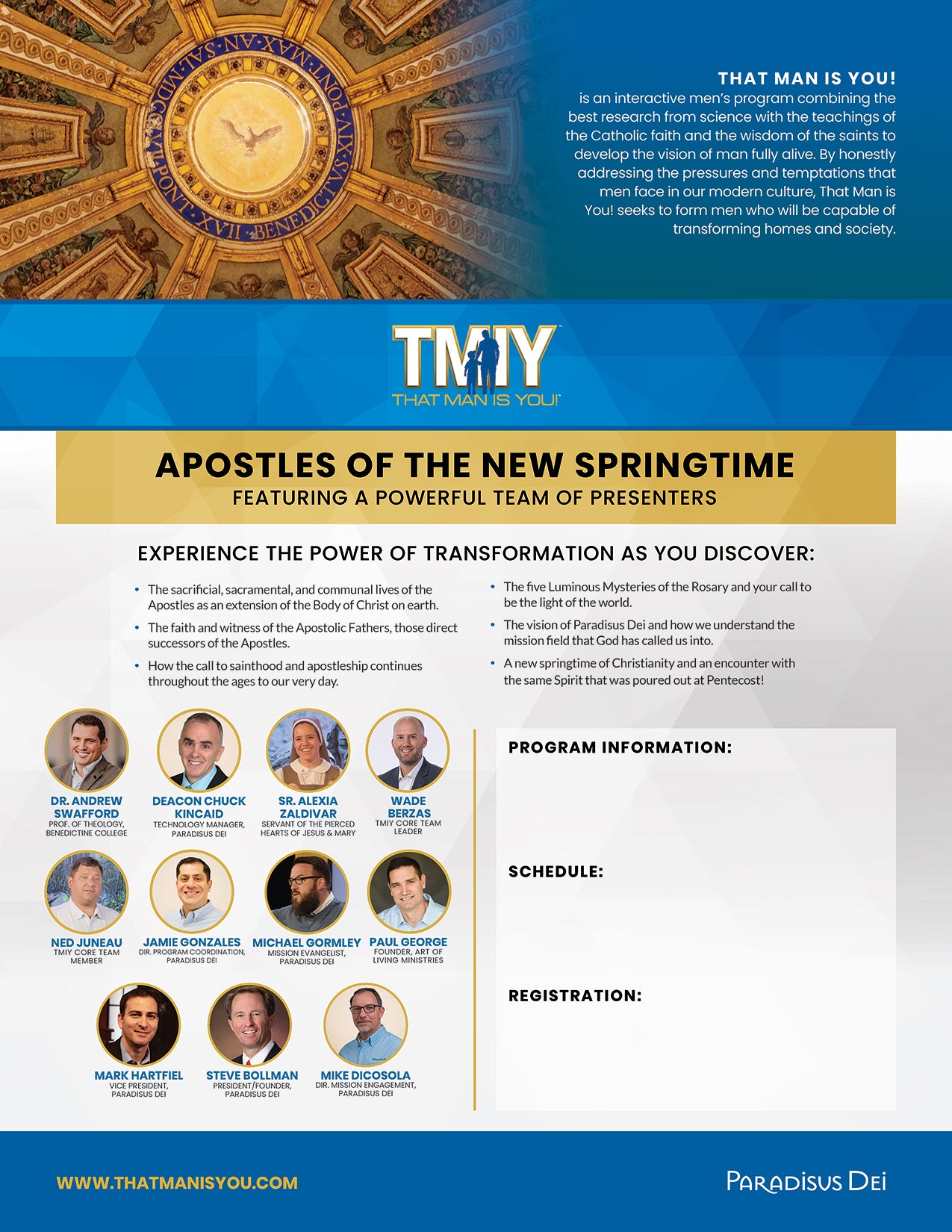 Apostles of the New Springtime - Printed Bulletin Inserts (Min order 100)