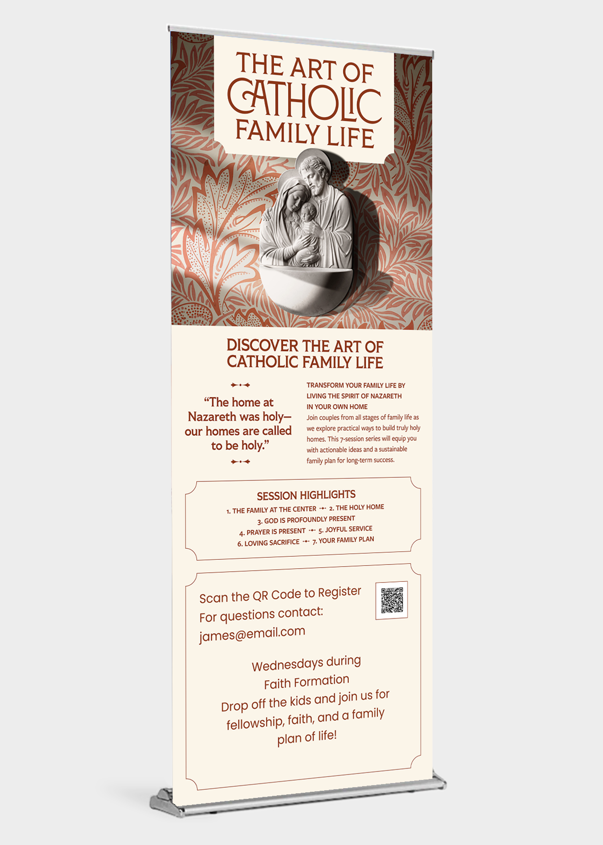 Art of Catholic Family Life Custom Pop-up Banner with Stand