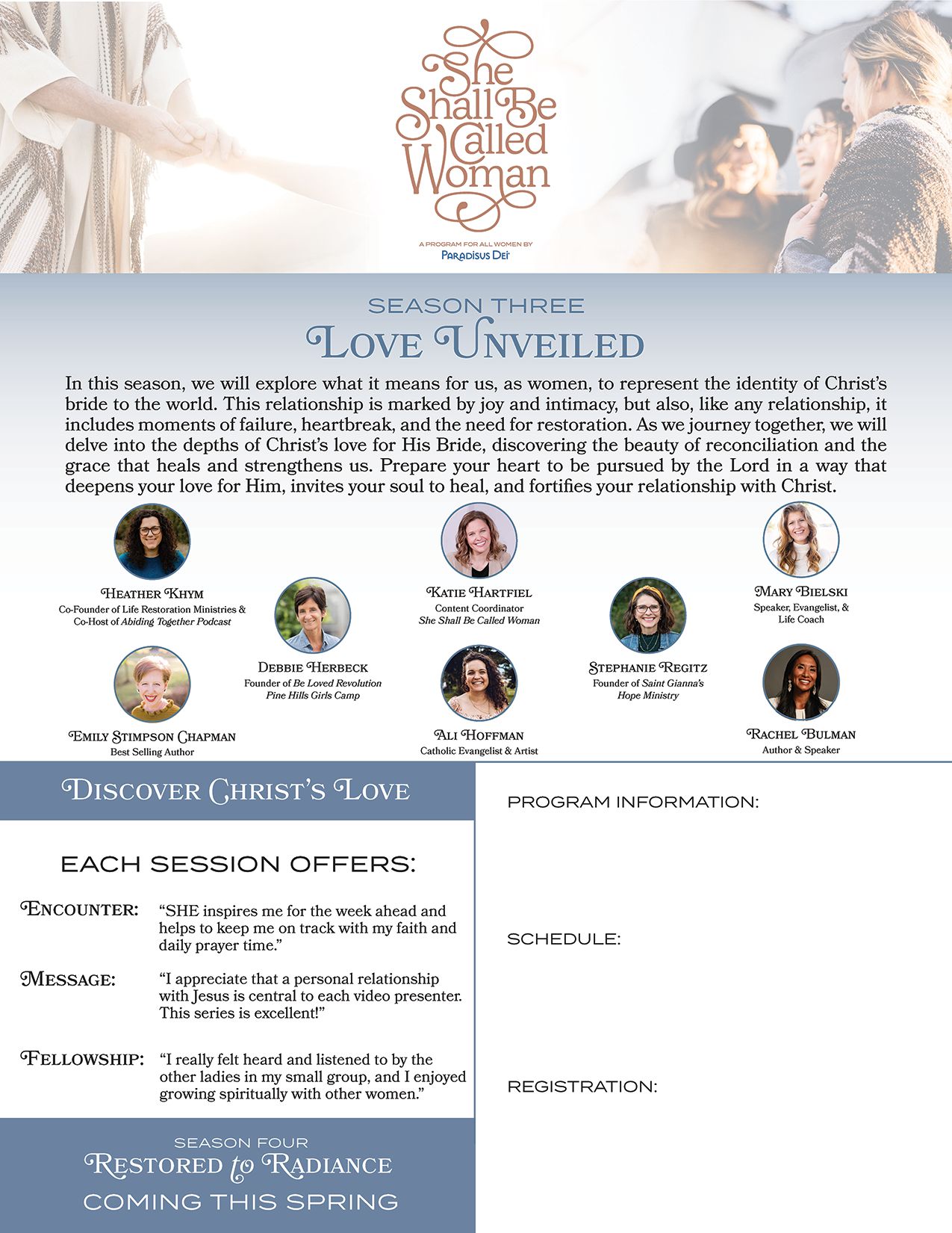 Love Unveiled Bulletin Insert - Digital File Only