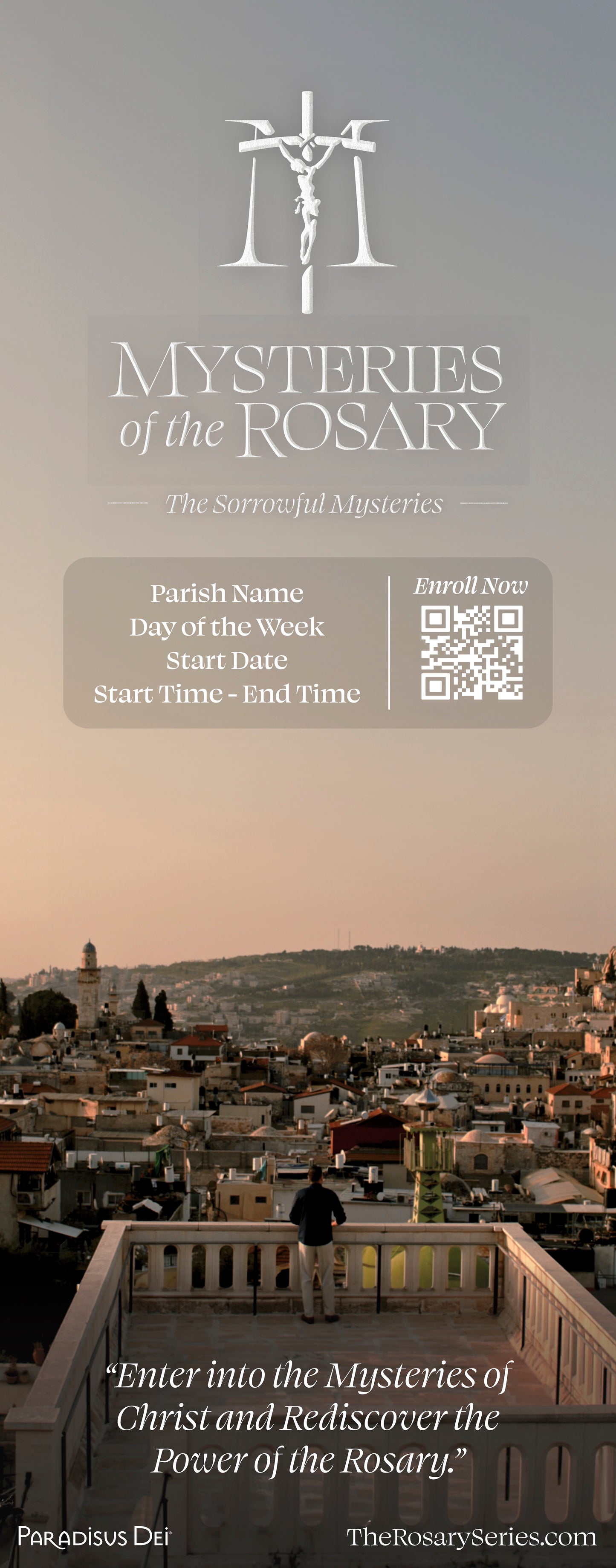 Mysteries of the Rosary: Sorrowful - Custom Pop-up Banner with Stand