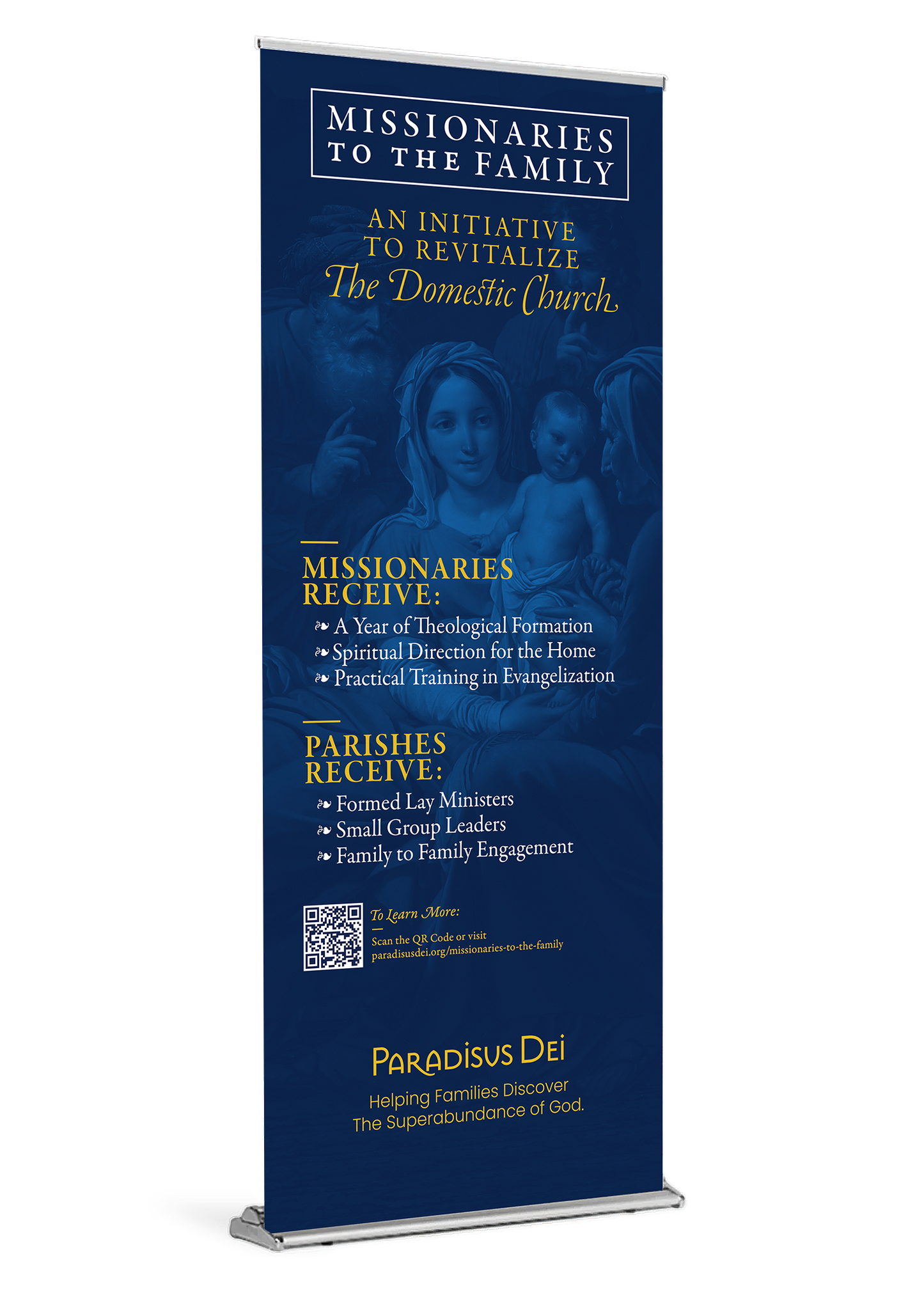 Missionaries to the Family Pop-up Banner with Stand