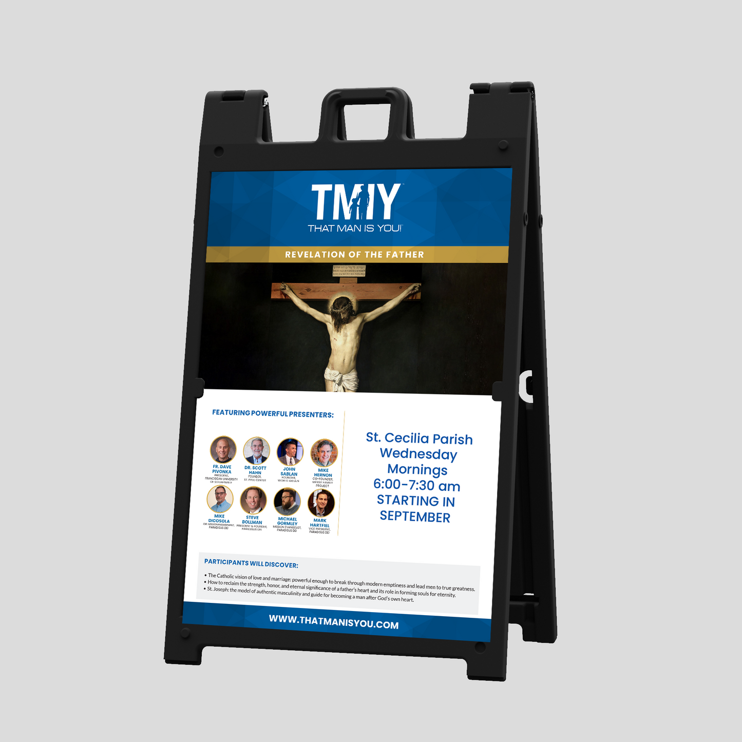 Revelation of the Father - Coroplast Sign with A-Frame Stand - 24 x 36