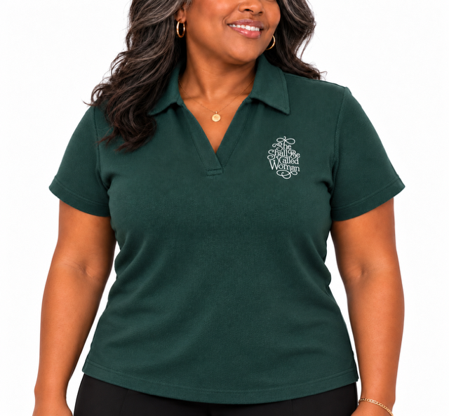 SHE Polo - Green Heathered