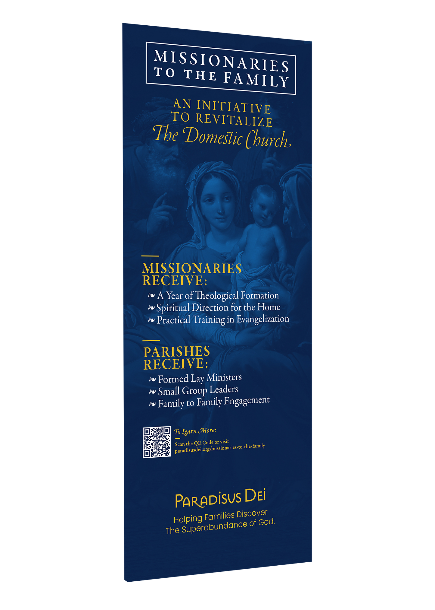 Missionaries to the Family Custom Pop-up Banner Refill (no Stand)