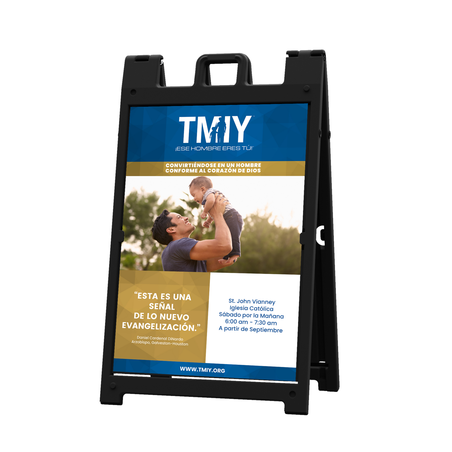 EHET Año 1 - Coroplast Sign with A-Frame Stand - 24 x 36