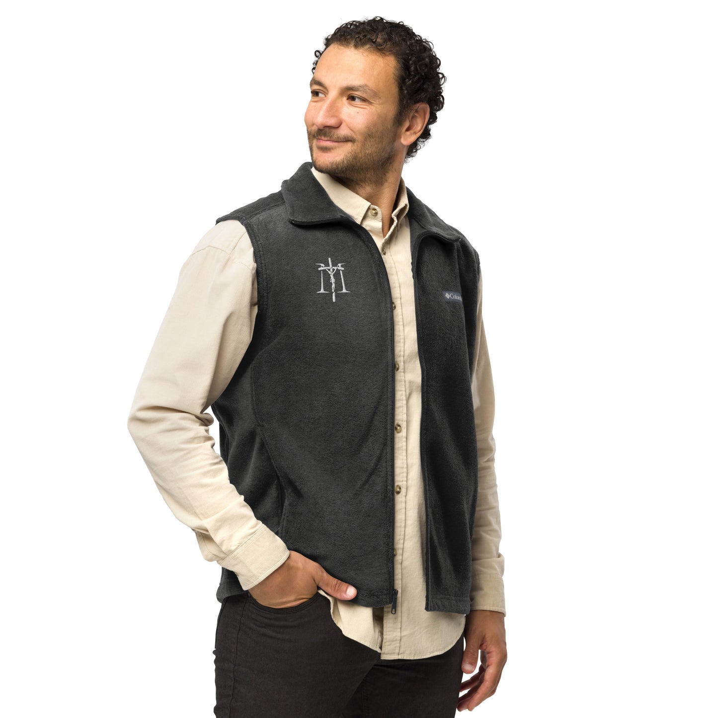 Mysteries of the Rosary: Men’s Columbia fleece vest