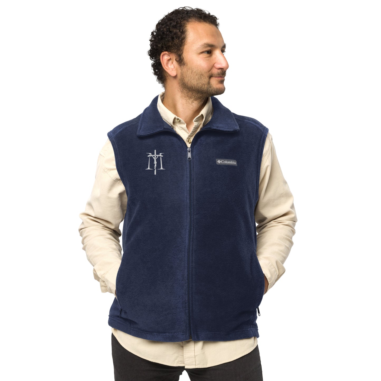 Mysteries of the Rosary: Men’s Columbia fleece vest