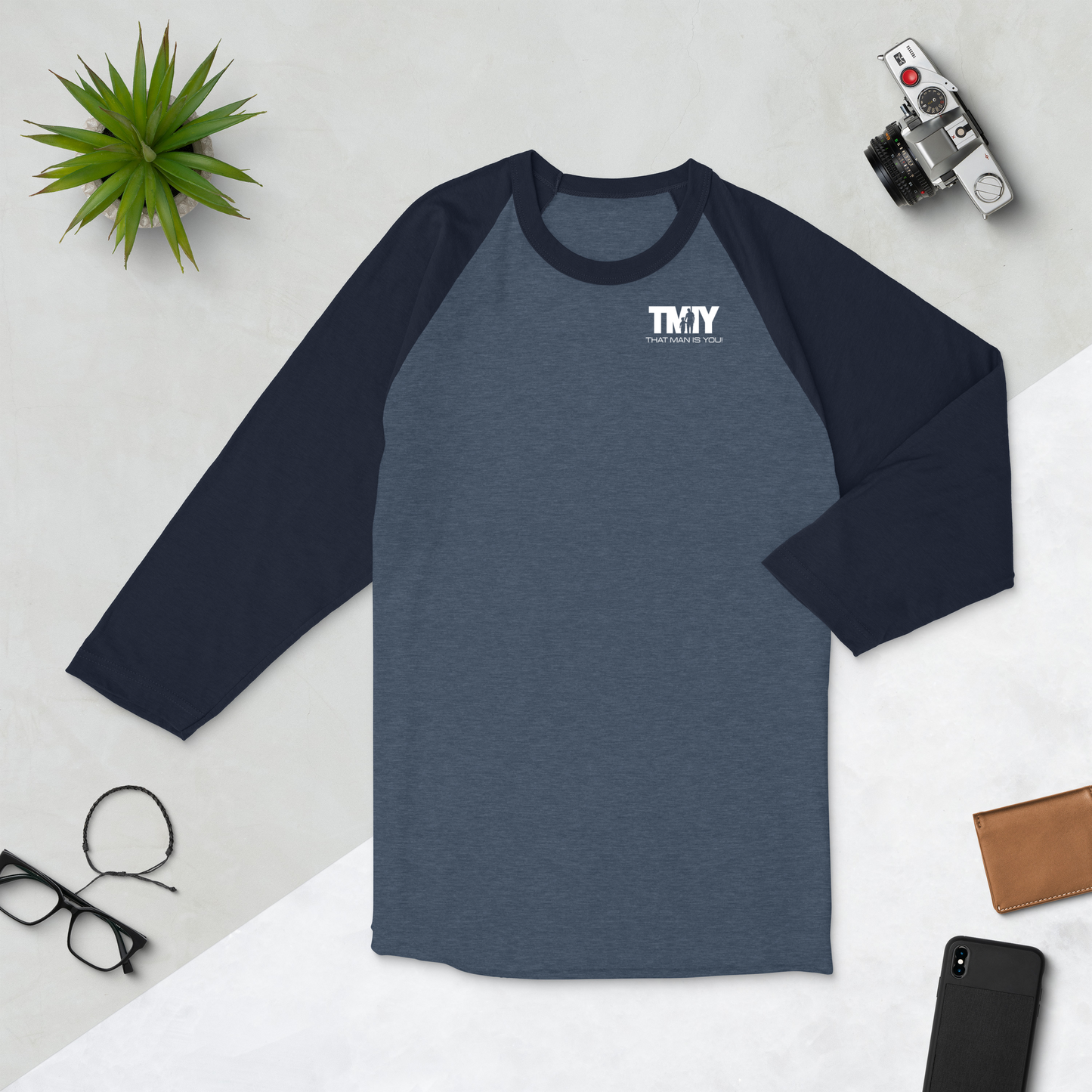 TMIY Printed 3/4 Sleeve Raglan Shirt