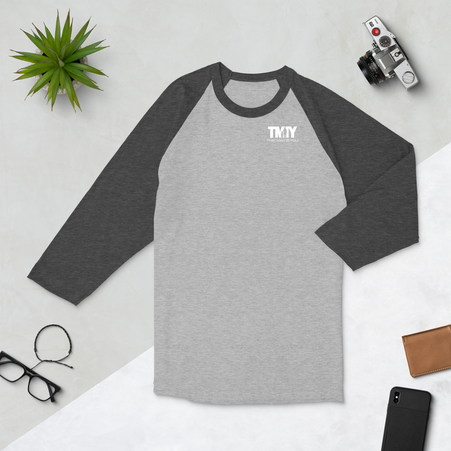 TMIY Printed 3/4 Sleeve Raglan Shirt