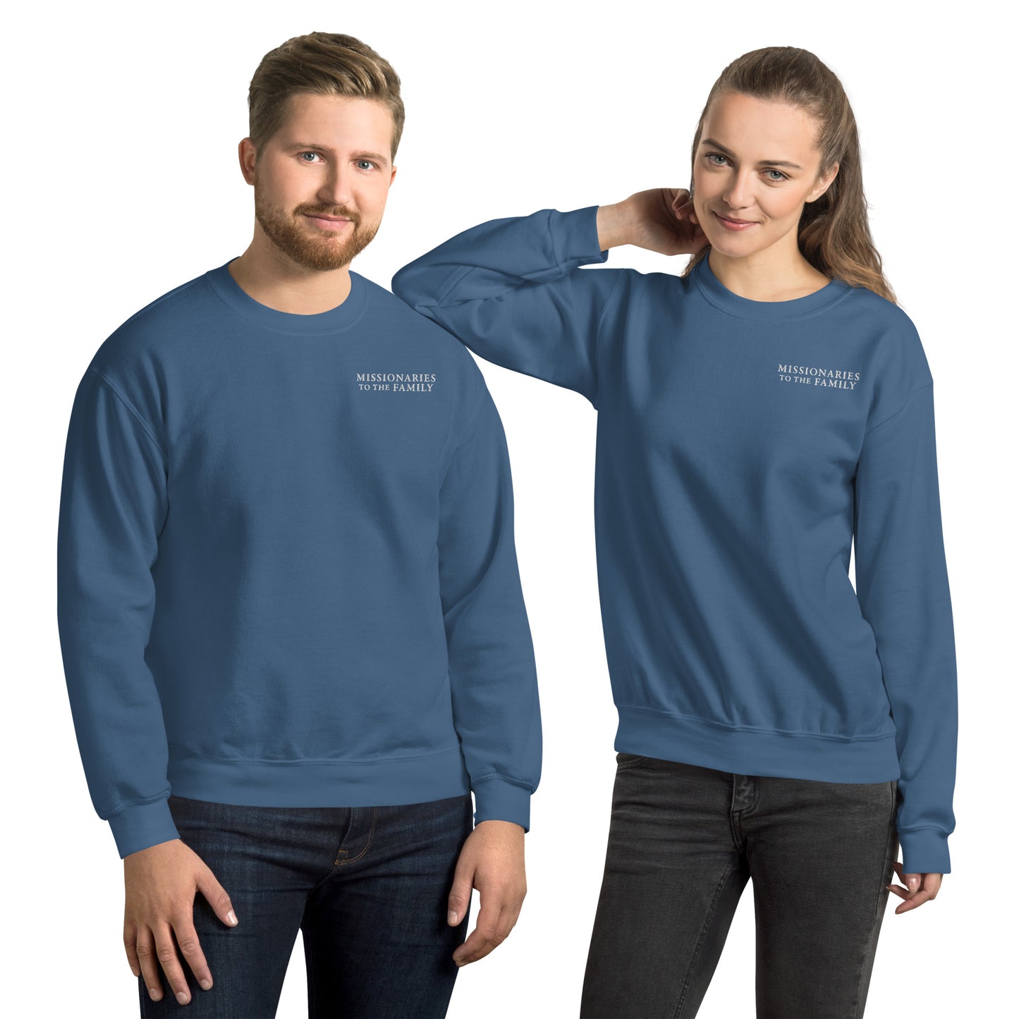 Missionaries to the Family Embroidered Unisex Sweatshirt