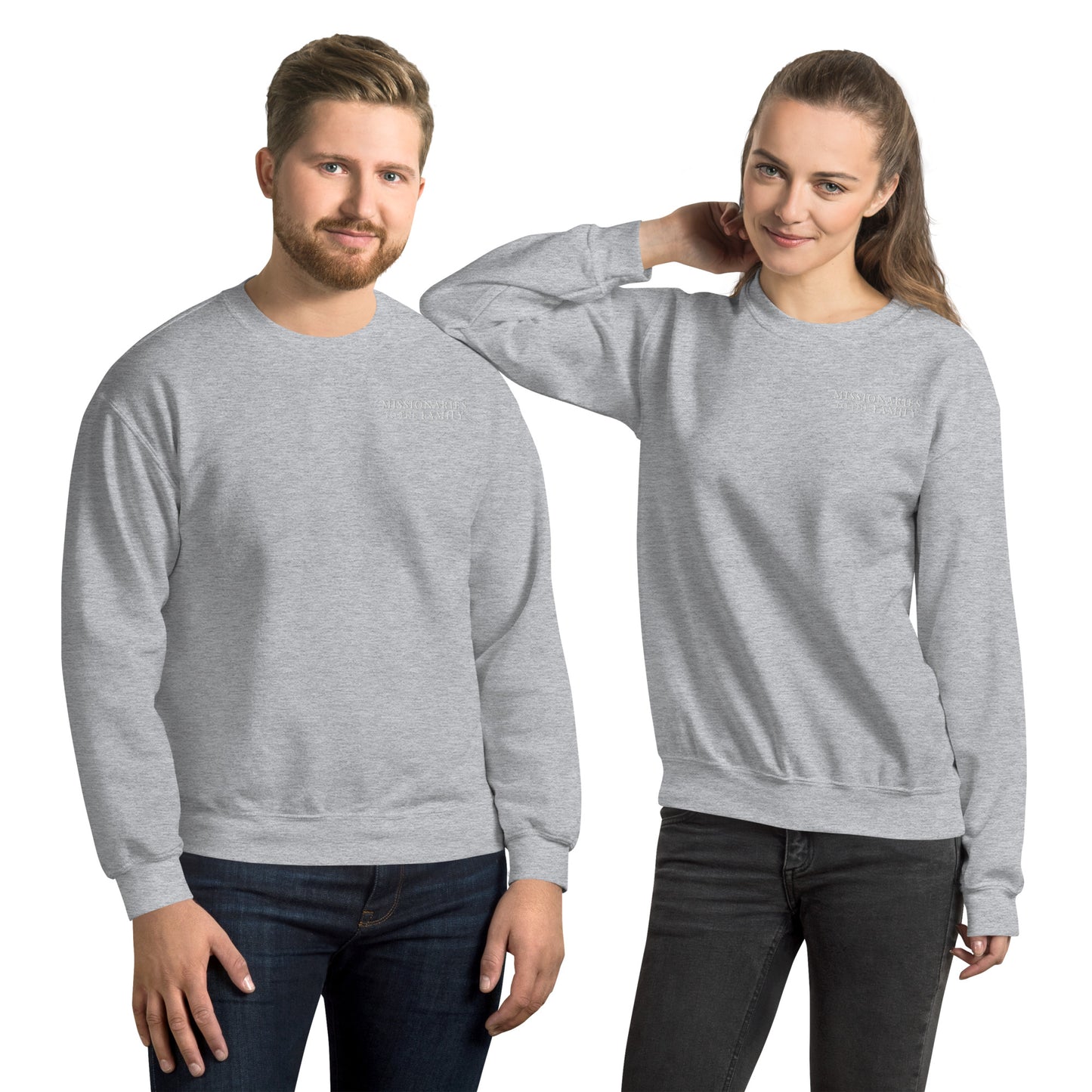 Missionaries to the Family Embroidered Unisex Sweatshirt