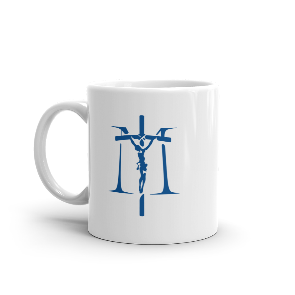 Mysteries of the Rosary White Glossy Mug