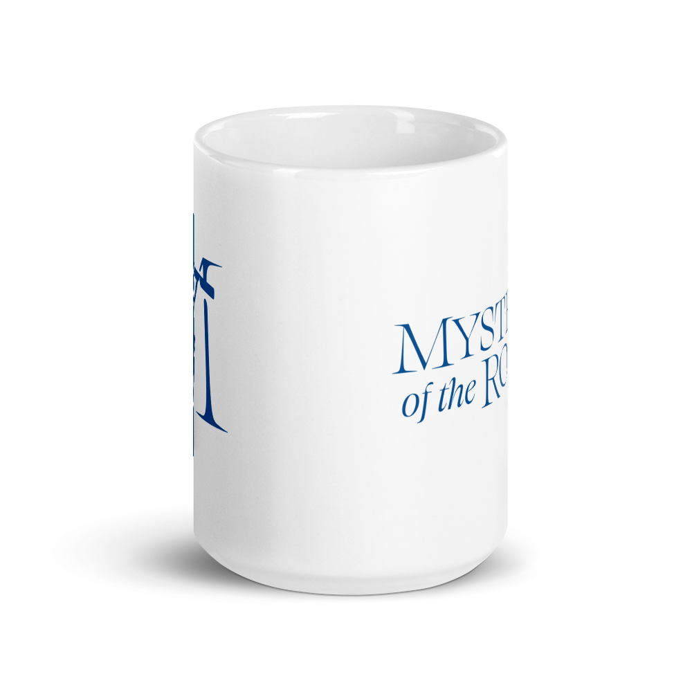Mysteries of the Rosary White Glossy Mug