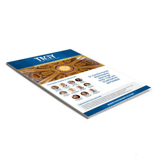 Apostles of the New Springtime - Coroplast Sign Replacement (Set of 2) w/o A-Frame Stand - 24 x 36