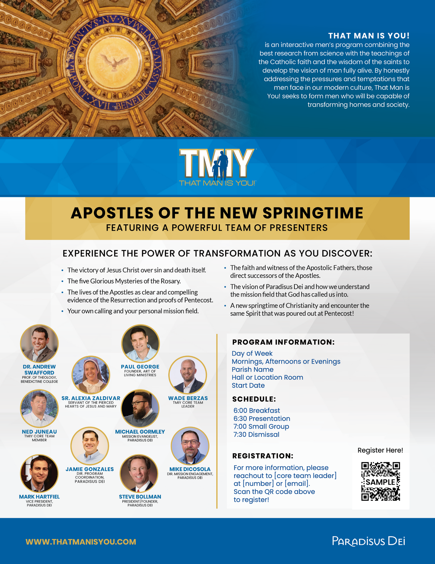 Apostles of the New Springtime Bulletin Insert - Digital File Only