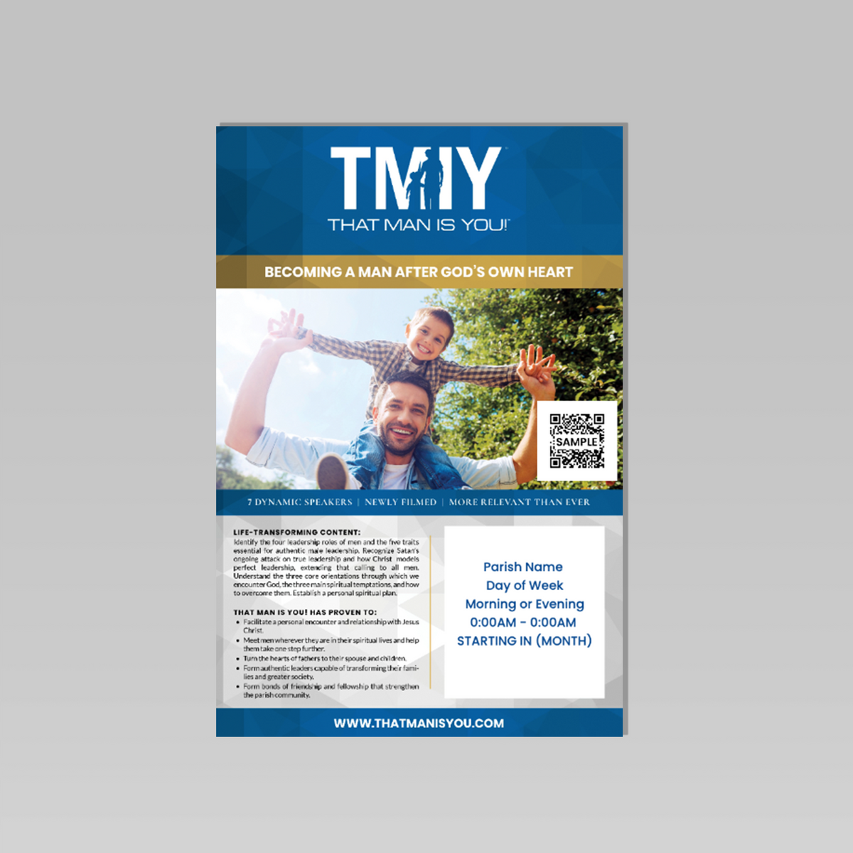 Becoming a Man After God's Own Heart Posters - 24 x 36 (Set of 2)