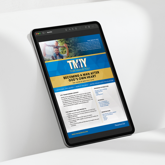 Becoming a Man After God's Own Heart Bulletin Insert - Digital File Only