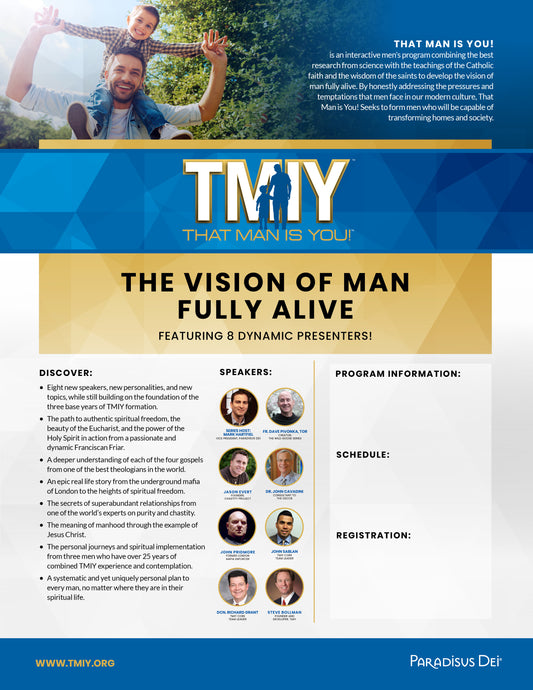 The Vision of Man Fully Alive - Printed Bulletin Inserts (Min order 100)