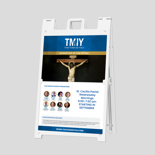 Revelation of the Father - Coroplast Sign with A-Frame Stand - 24 x 36