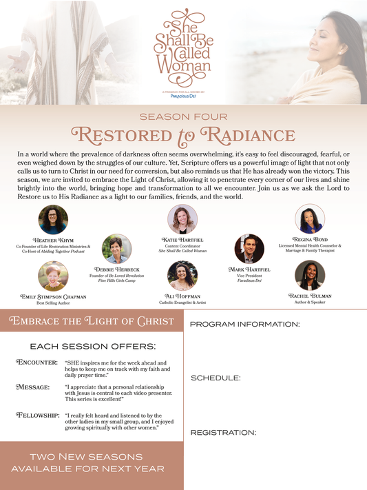 Restored to Radiance - Poster - 18 x 24 (Set of 2)