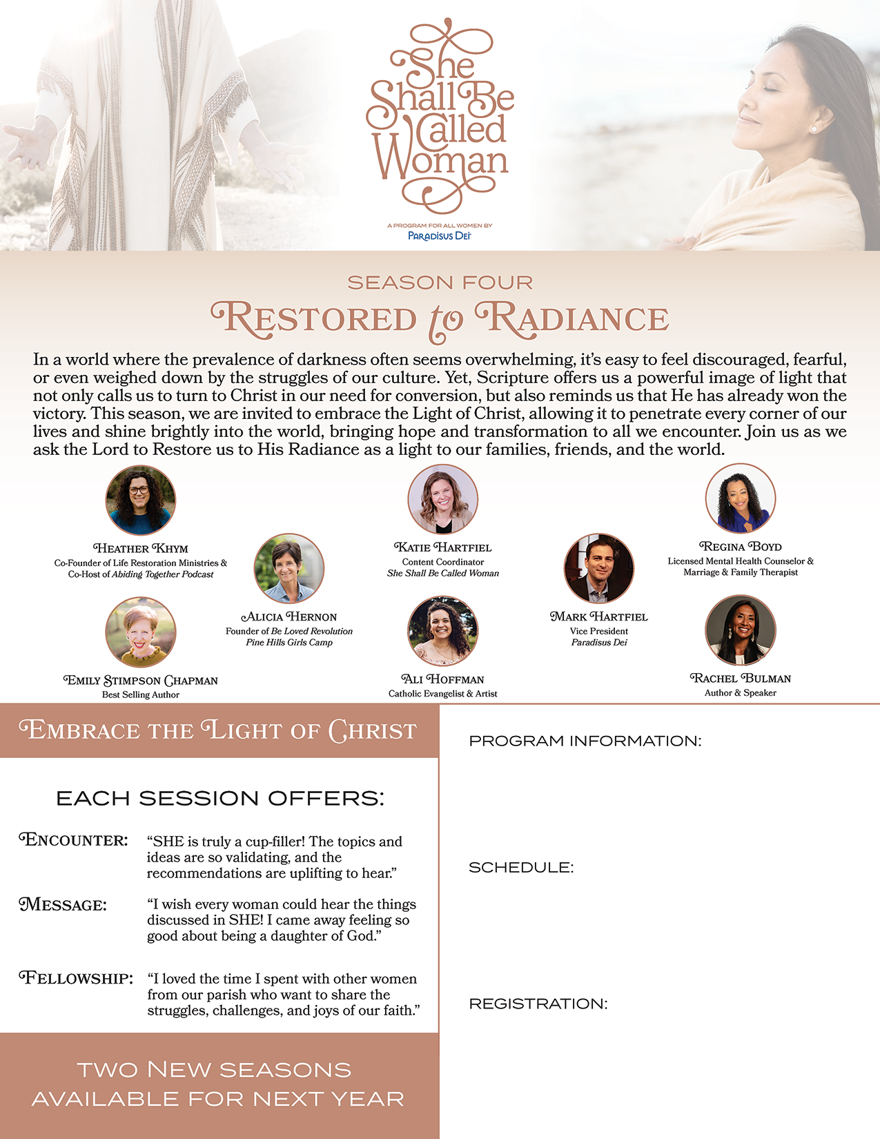 Restored to Radiance - Printed Bulletin Inserts (Min order 100)