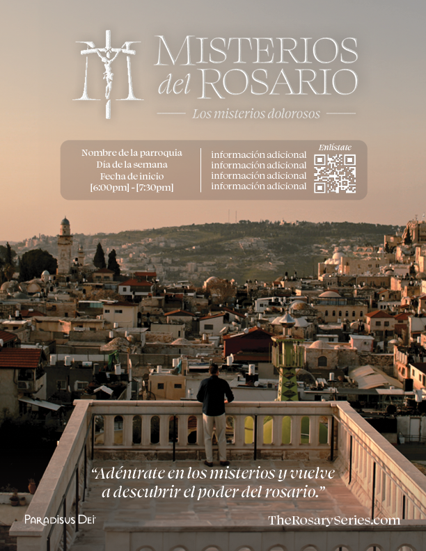 Misterios del Rosario: Dolorosos - Printed Bulletin Inserts (Min order 100)