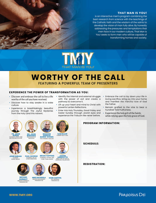 Worthy of the Call - Printed Bulletin Inserts (Min order 100)