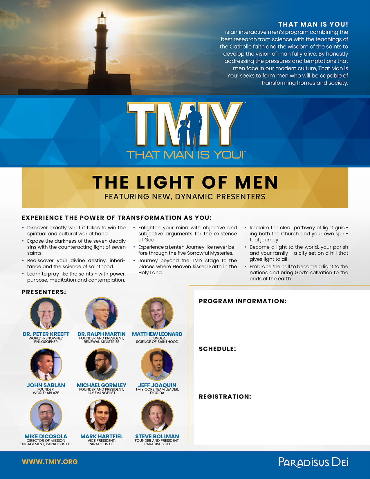 Light of Men - Printed Bulletin Inserts (Min order 100)