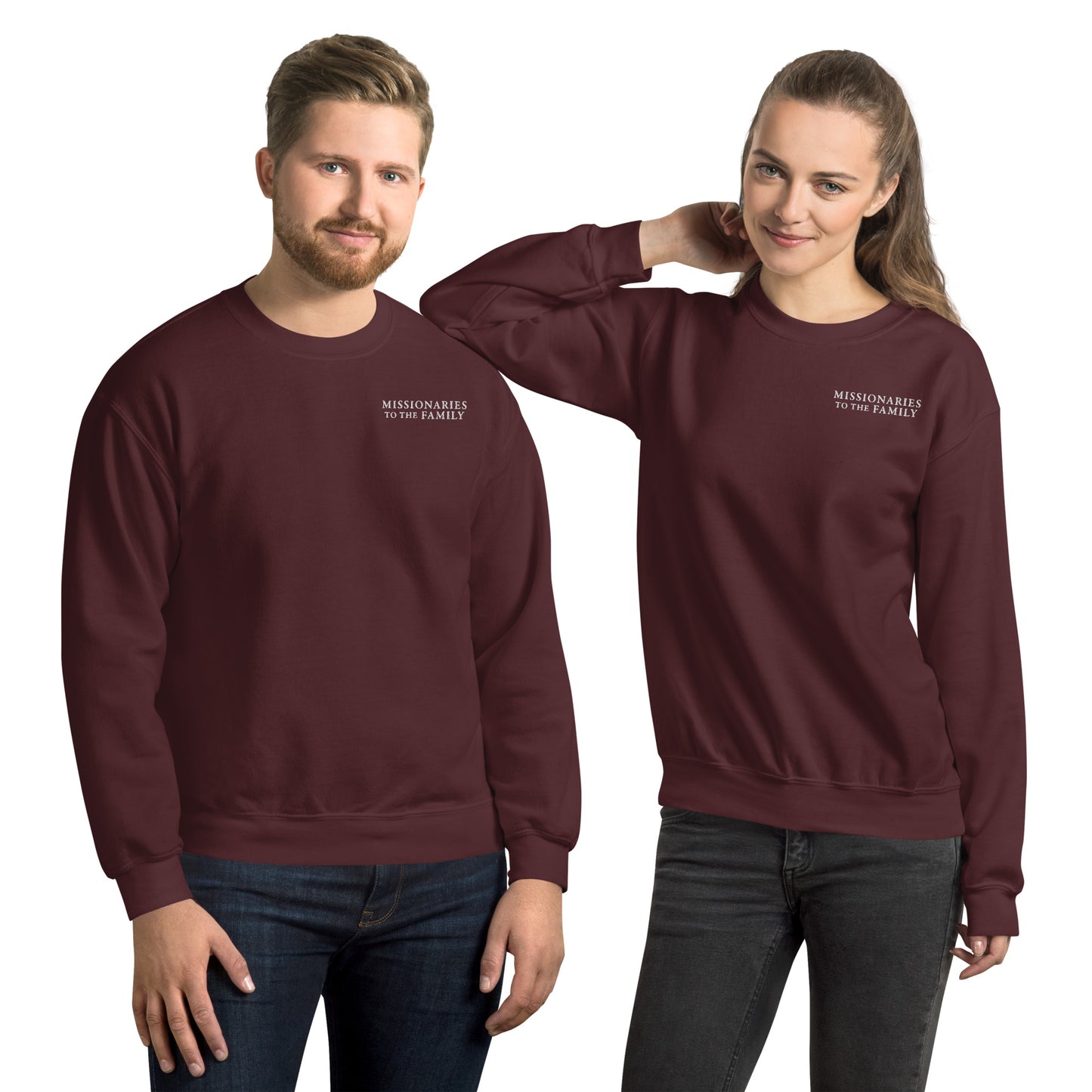 Missionaries to the Family Embroidered Unisex Sweatshirt